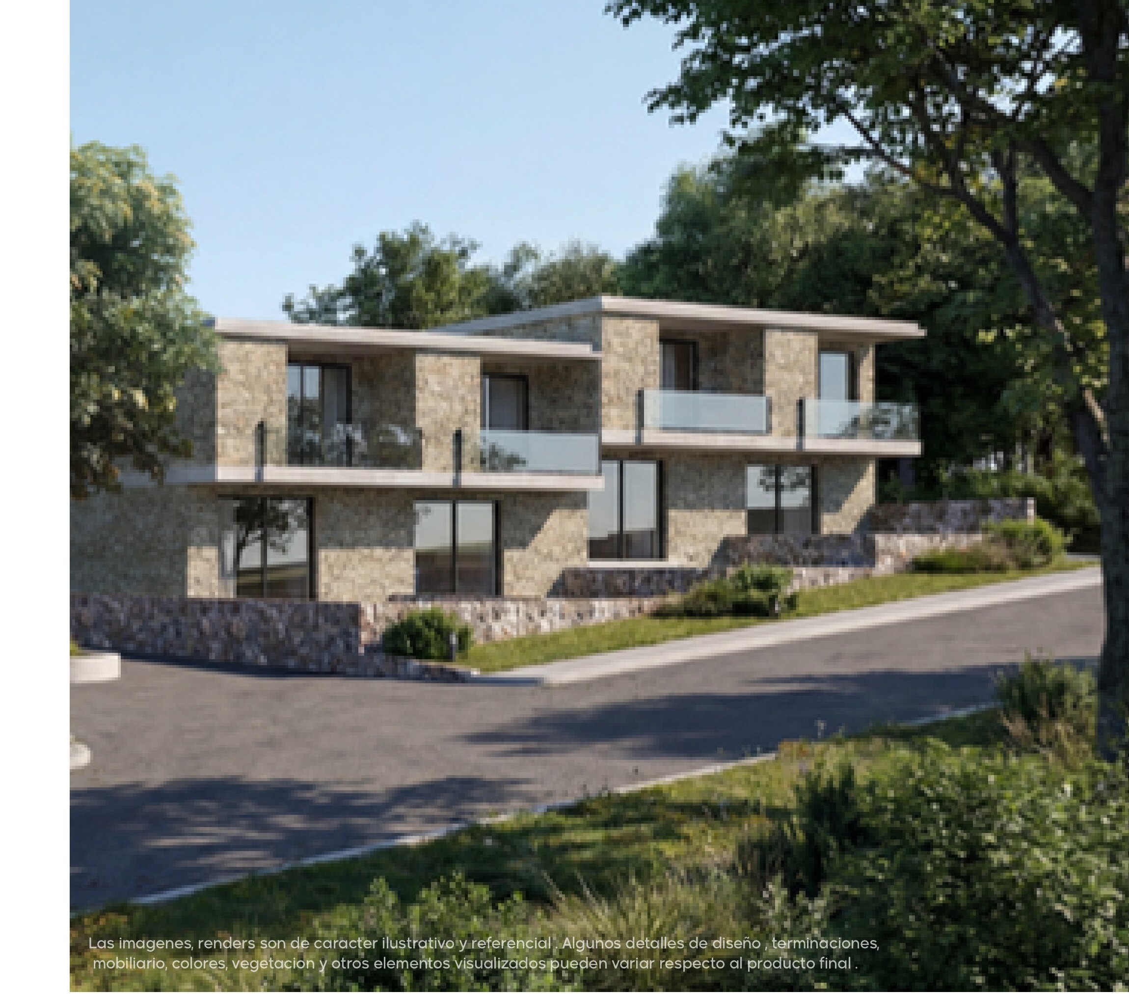 Render fachada Bloque B — 2 dormitorios